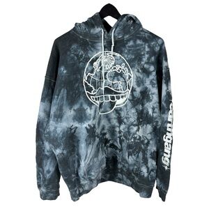 Mens Y2K Earthgang Dreamville Hip Hop Rap Tie Dye Pullover Hoodie Size XL